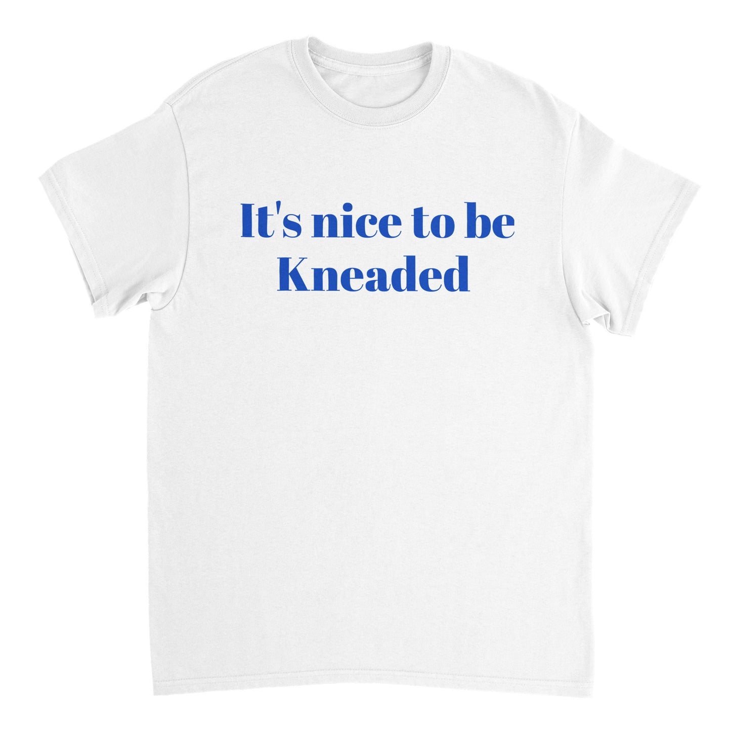 "It's nice to be Kneaded" - Heavyweight Unisex Crewneck T-shirt by Forever Massage